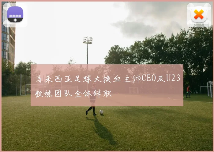 马来西亚足球大换血主帅CEO及U23教练团队全体辞职